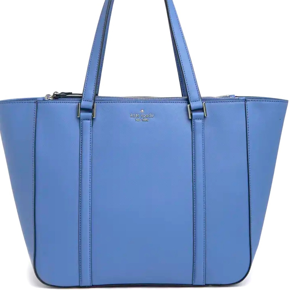 Kate ♠️ baby blue Large Tote Bag
